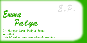 emma palya business card